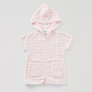 WEEZIE TOWELS KIDS COVER UP- PINK GINGHAM SIZE 5-6 years old